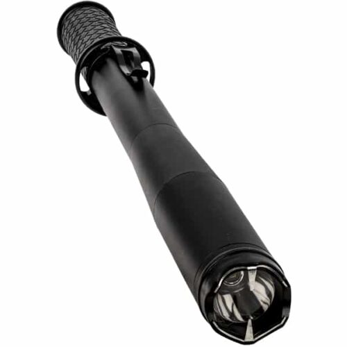 The Safety Technology 80 Million volt Stun Bat with Flashlight: With 220 Lumen Flashlight. Includes rechargeable built in battery and lifetime warranty.