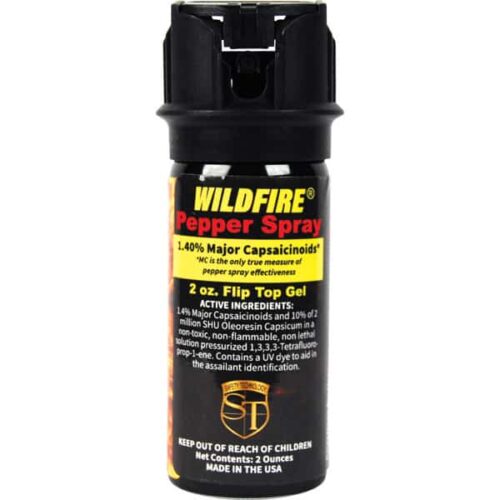 Front view of Wildfire Pepper Gel canister with logo and product name.
