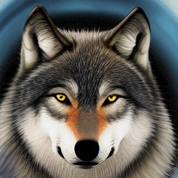 wolf personal safety logo A.I Generated